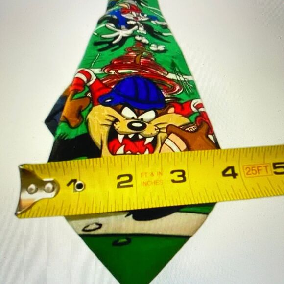 Bundle of 2 Vintage Ties 52x4 Italian Fratello Saxophone, Looney Tune Bugs & Taz - Picture 12 of 12
